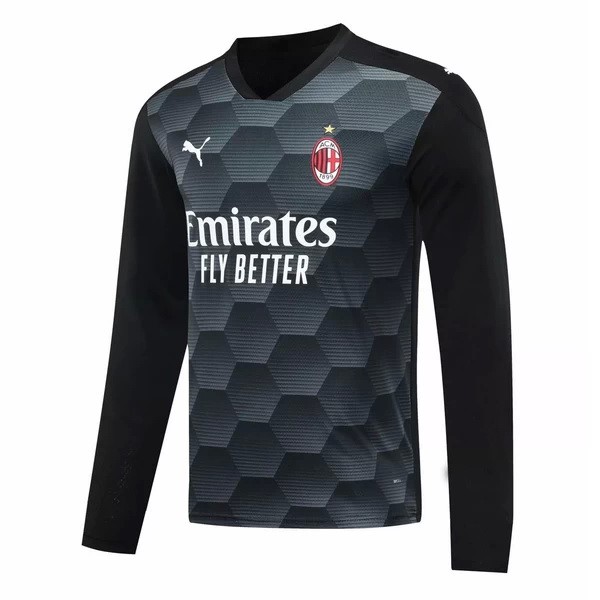 Camiseta AC Milan Replica Segunda Ropa ML Portero 2020/21 Negro